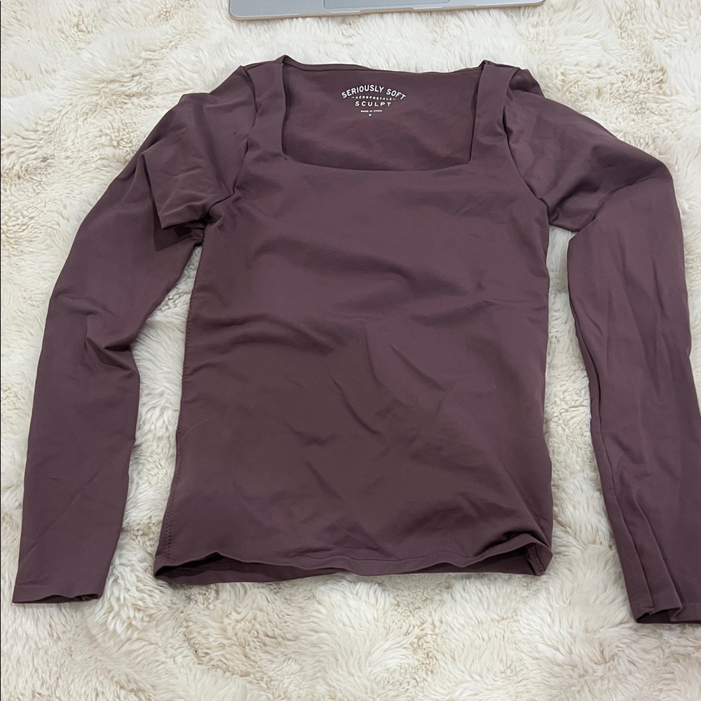 Aeropostale Long Sleeve Top in Mauve